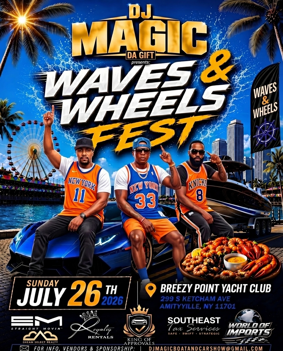 DJ Magic: Waves and Wheels Fest - Boat & Car Show
